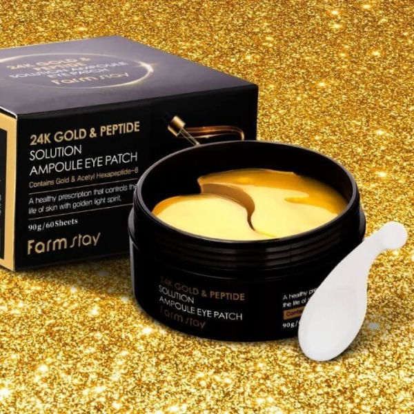 24k gold & peptide solution eye patch 90gr ( 60 τεμάχια )