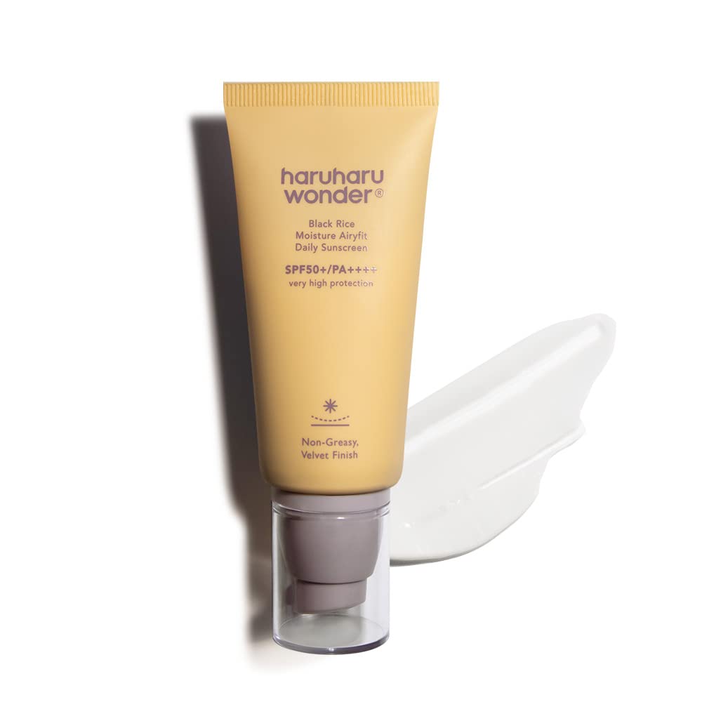 Haruharu wonder Black Rice Moisture Airyfit Daily Sunscreen Unscented Ενυδατικό Αντηλιακό με μαύρο ρύζι 50ml