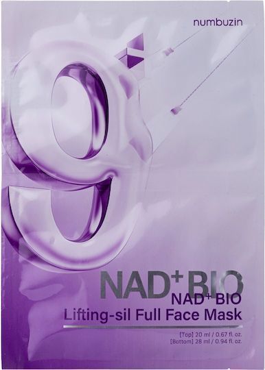 No.9 Nad Bio Lifting Full Cover Facial Mask – Διπλή μάσκα προσώπου με άμεση ανόρθωση και λάμψη 20 ml, 28 ml